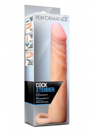 Телесная насадка на пенис Cock Xtender - 17,7 см. - Blush Novelties - в Стерлитамаке купить с доставкой