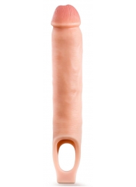 Телесная насадка-удлинитель 11.5 Inch Silicone Cock Sheath Penis Extender - 29,2 см. - Blush Novelties - в Стерлитамаке купить с доставкой