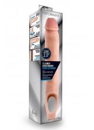 Телесная насадка на пенис 11.5 Inch Cock Sheath Penis Extender - 29,2 см. - Blush Novelties - в Стерлитамаке купить с доставкой