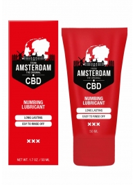 Пролонгирующий лубрикант Numbing CBD from Amsterdam - 50 мл. - Shots Media BV - купить с доставкой в Стерлитамаке