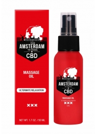 Стимулирующее массажное масло CBD from Amsterdam Massage Oil - 50 мл. - Shots Media BV - купить с доставкой в Стерлитамаке