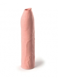 Телесная насадка-удлинитель Uncut Silicone Penis Enhancer - 17,8 см. - Pipedream - в Стерлитамаке купить с доставкой