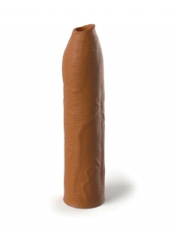 Кофейная насадка-удлинитель Uncut Silicone Penis Enhancer - 17,8 см. - Pipedream - в Стерлитамаке купить с доставкой