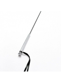 Черный кожаный стек с гладкой ручкой - 55 см. - Crazy Handmade - купить с доставкой в Стерлитамаке