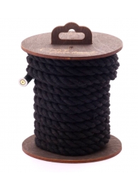 Черная хлопковая веревка для бондажа на катушке - 5 м. - Crazy Handmade - купить с доставкой в Стерлитамаке