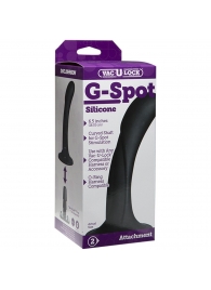 Черная изогнутая насадка Vac-U-Lock G-Spot - 16,5 см. - Doc Johnson - купить с доставкой в Стерлитамаке