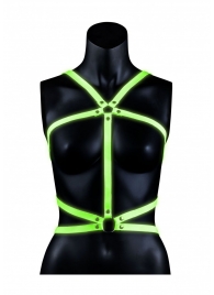 Портупея Body Harness с неоновым эффектом - размер L-XL - Shots Media BV - купить с доставкой в Стерлитамаке