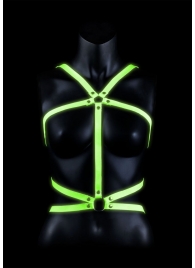 Портупея Body Harness с неоновым эффектом - размер L-XL - Shots Media BV - купить с доставкой в Стерлитамаке