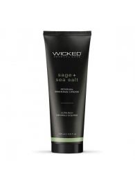 Массажный легкий крем WICKED Sage plus Sea Salt - 120 мл. - Wicked - купить с доставкой в Стерлитамаке