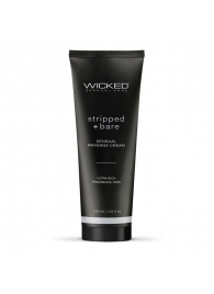 Массажный легкий крем WICKED Stripped plus Bare - 120 мл. - Wicked - купить с доставкой в Стерлитамаке