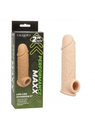 Телесная удлиняющая насадка на член Life-Like Extension 7” - 17,75 см. - California Exotic Novelties - в Стерлитамаке купить с доставкой