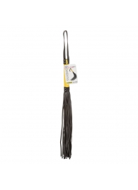 Черная плеть с желтой рукоятью Boundless Flogger - 69,25 см. - California Exotic Novelties - купить с доставкой в Стерлитамаке