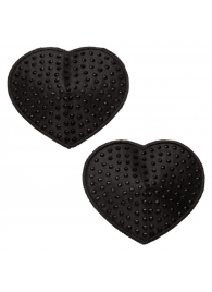 Черные пэстисы в форме сердечек Heart Pasties - California Exotic Novelties - купить с доставкой в Стерлитамаке