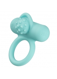 Аквамариновое эрекционное виброкольцо Silicone Rechargeable Nubby Lover’s Delight - California Exotic Novelties - в Стерлитамаке купить с доставкой