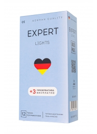 Ультратонкие презервативы EXPERT Lights - 12 шт.(+3 в подарок) - Expert - купить с доставкой в Стерлитамаке