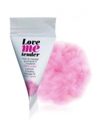 Съедобное согревающее массажное масло Love Me Tender Cotton Candy с ароматом сладкой ваты - 10 мл. - Love to Love - купить с доставкой в Стерлитамаке