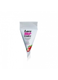 Съедобное согревающее массажное масло Love Me Tender Strawberry с ароматом клубники - 10 мл. - Love to Love - купить с доставкой в Стерлитамаке
