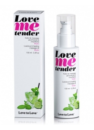 Съедобное согревающее массажное масло Love Me Tender Mojito с ароматом мохито - 100 мл. - Love to Love - купить с доставкой в Стерлитамаке