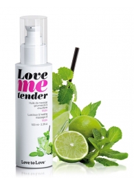 Съедобное согревающее массажное масло Love Me Tender Mojito с ароматом мохито - 100 мл. - Love to Love - купить с доставкой в Стерлитамаке