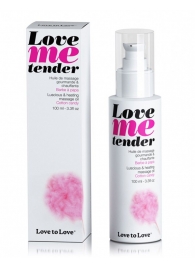 Съедобное согревающее массажное масло Love Me Tender Cotton Candy с ароматом сладкой ваты - 100 мл. - Love to Love - купить с доставкой в Стерлитамаке