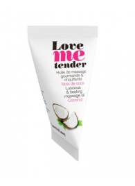 Съедобное согревающее массажное масло Love Me Tender Cocos с ароматом кокоса - 10 мл. - Love to Love - купить с доставкой в Стерлитамаке