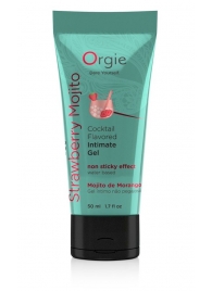 Съедобный интимный гель Orgie Lube Tube Cocktail Strawberry Mojito - 50 мл. - ORGIE - купить с доставкой в Стерлитамаке