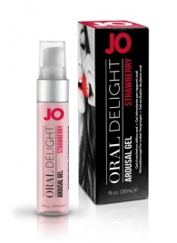 Клубничный лубрикант для оральных ласк Oral Delight Strawberry Sensation - 30 мл. - System JO - купить с доставкой в Стерлитамаке