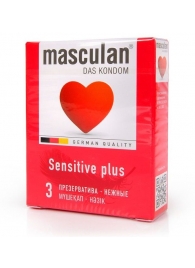 Презервативы Masculan Sensitive plus - 3 шт. - Masculan - купить с доставкой в Стерлитамаке