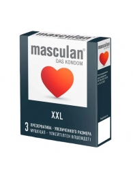 Презервативы увеличенного размера Masculan XXL - 3 шт. - Masculan - купить с доставкой в Стерлитамаке