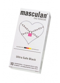 Ультрапрочные презервативы Masculan Ultra Safe Black - 10 шт. - Masculan - купить с доставкой в Стерлитамаке