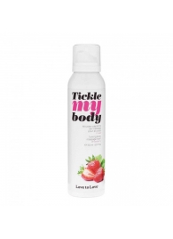 Массажная хрустящая пенка Tickle My Body Strawberry с ароматом клубники - 150 мл. - Love to Love - купить с доставкой в Стерлитамаке