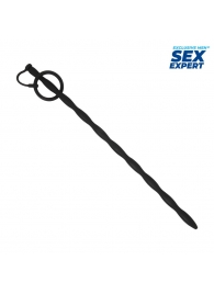 Черный стимулятор уретры Sex Expert - Sex Expert - купить с доставкой в Стерлитамаке