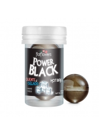 Интимный гель Power Black Hot Ball с охлаждающе-разогревающим эффектом (2 шарика по 3 гр.) - HotFlowers - купить с доставкой в Стерлитамаке