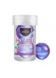 Лубрикант на масляной основе Hot Ball Beija Muito с ароматом винограда (2 шарика по 3 гр.) - HotFlowers - купить с доставкой в Стерлитамаке