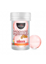 Лубрикант на масляной основе Hot Ball Plus с разогревающим эффектом (2 шарика по 3 гр.) - HotFlowers - купить с доставкой в Стерлитамаке