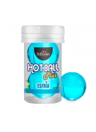 Лубрикант на масляной основе Hot Ball Plus с охлаждающим эффектом (2 шарика по 3 гр.) - HotFlowers - купить с доставкой в Стерлитамаке