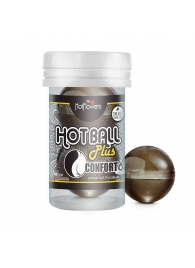 Анальный лубрикант на масляной основе Hot Ball Plus Conforto (2 шарика по 3 гр.) - HotFlowers - купить с доставкой в Стерлитамаке