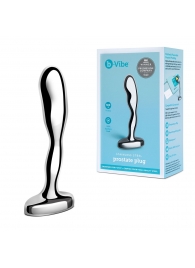 Стальной стимулятор простаты Stainless Steel Prostate Plug - 11,5 см. - b-Vibe - в Стерлитамаке купить с доставкой