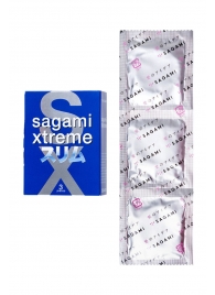 Розовые презервативы Sagami Xtreme FEEL FIT 3D - 3 шт. - Sagami - купить с доставкой в Стерлитамаке