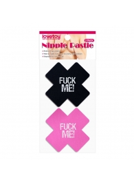 Набор из 2 пар пэстисов Cross Pattern Nipple Pasties - Lovetoy - купить с доставкой в Стерлитамаке