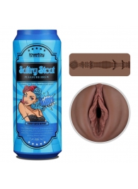 Коричневый мастурбатор-вагина Pleasure Brew Masturbator-Sultry Stout в банке - Lovetoy - в Стерлитамаке купить с доставкой