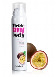 Массажная хрустящая пенка Tickle my body с ароматом маракуйи - 150 мл. - Love to Love - купить с доставкой в Стерлитамаке