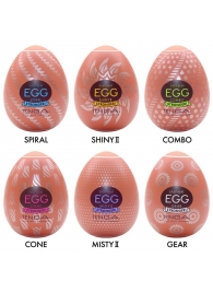 Набор из 6 мастурбаторов-яиц Tenga Egg Variety Pack V - Tenga - в Стерлитамаке купить с доставкой