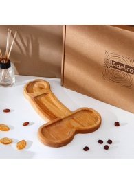 Деревянное блюдо для подачи в форме члена (32,5 х 20 х 1,7 см) - Сима-Ленд - купить с доставкой в Стерлитамаке