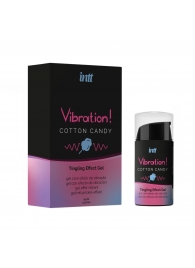 Жидкий вибратор Vibration Cotton Candy с ароматом сахарной ваты - 15 мл. - INTT - купить с доставкой в Стерлитамаке