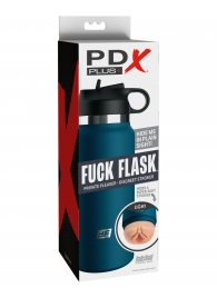 Мастурбатор-вагина в синей колбе F*ck Flask - Pipedream - в Стерлитамаке купить с доставкой