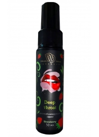 Спрей для горла Deep Throat с десенсибилизирующим эффектом и вкусом клубники - 50 мл. - БиоМед - купить с доставкой в Стерлитамаке