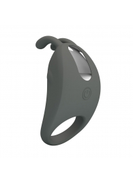 Серое эрекционное кольцо с вибрацией Master Ring - Baile - в Стерлитамаке купить с доставкой