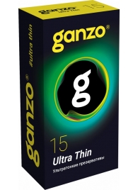 Прозрачные ультратонкие презервативы Ganzo Ultra thin - 15 шт. - Ganzo - купить с доставкой в Стерлитамаке