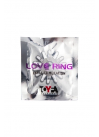 Прозрачное гелевое эрекционное кольцо с шипиками - Toyfa Basic - в Стерлитамаке купить с доставкой